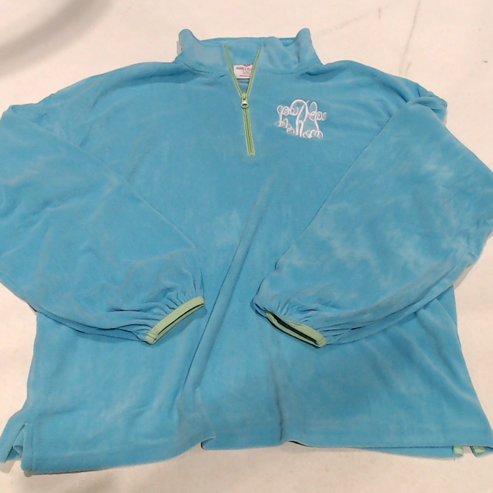 BLOOPER CLOTHING: Monogrammed Puff Sleeve Fleece Pullover