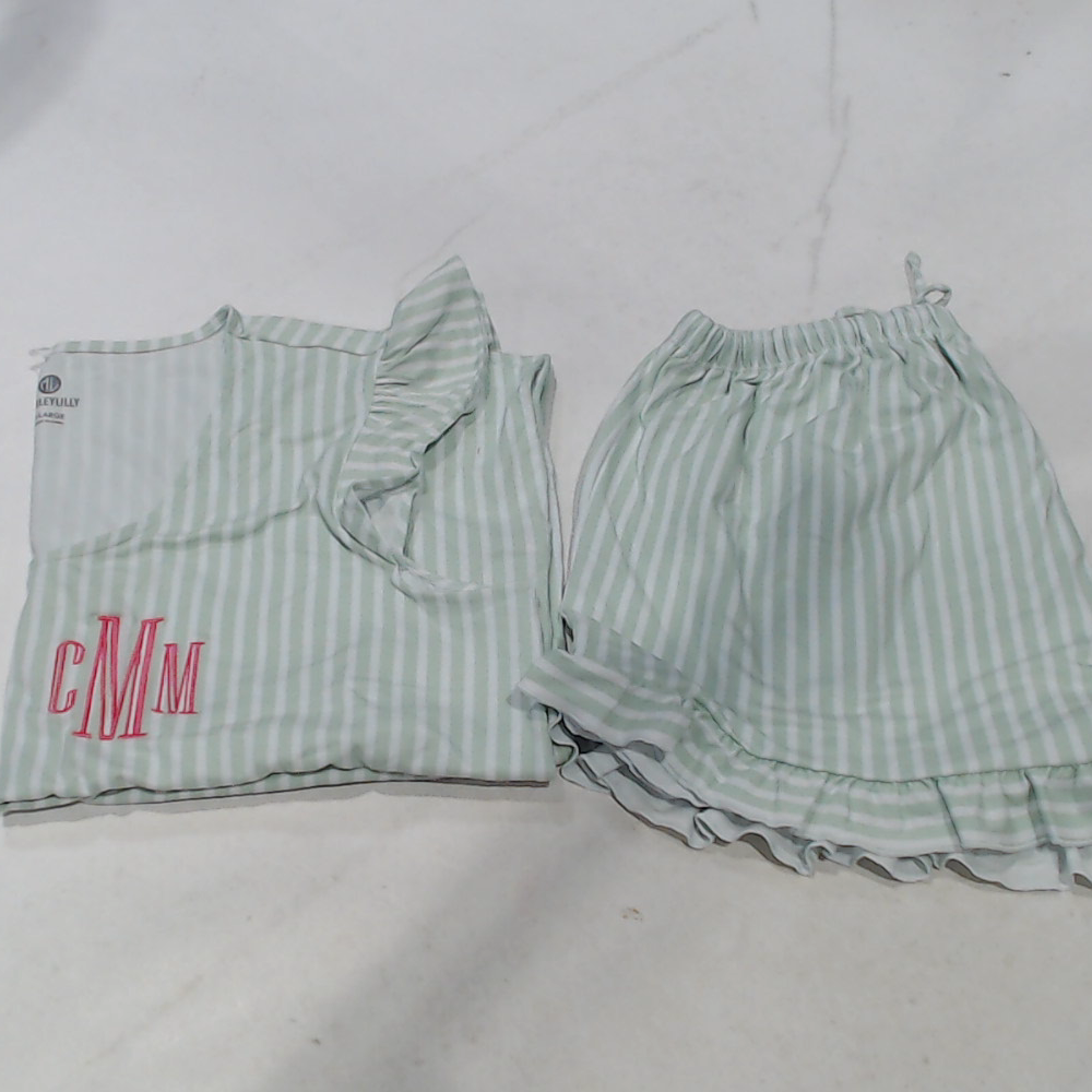BLOOPER CLOTHING: Monogrammed Ruffle Pajamas
