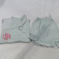 BLOOPER CLOTHING: Monogrammed Ruffle Pajamas