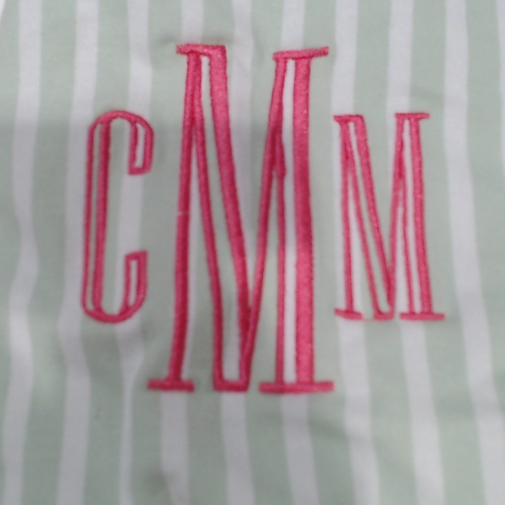 BLOOPER CLOTHING: Monogrammed Ruffle Pajamas