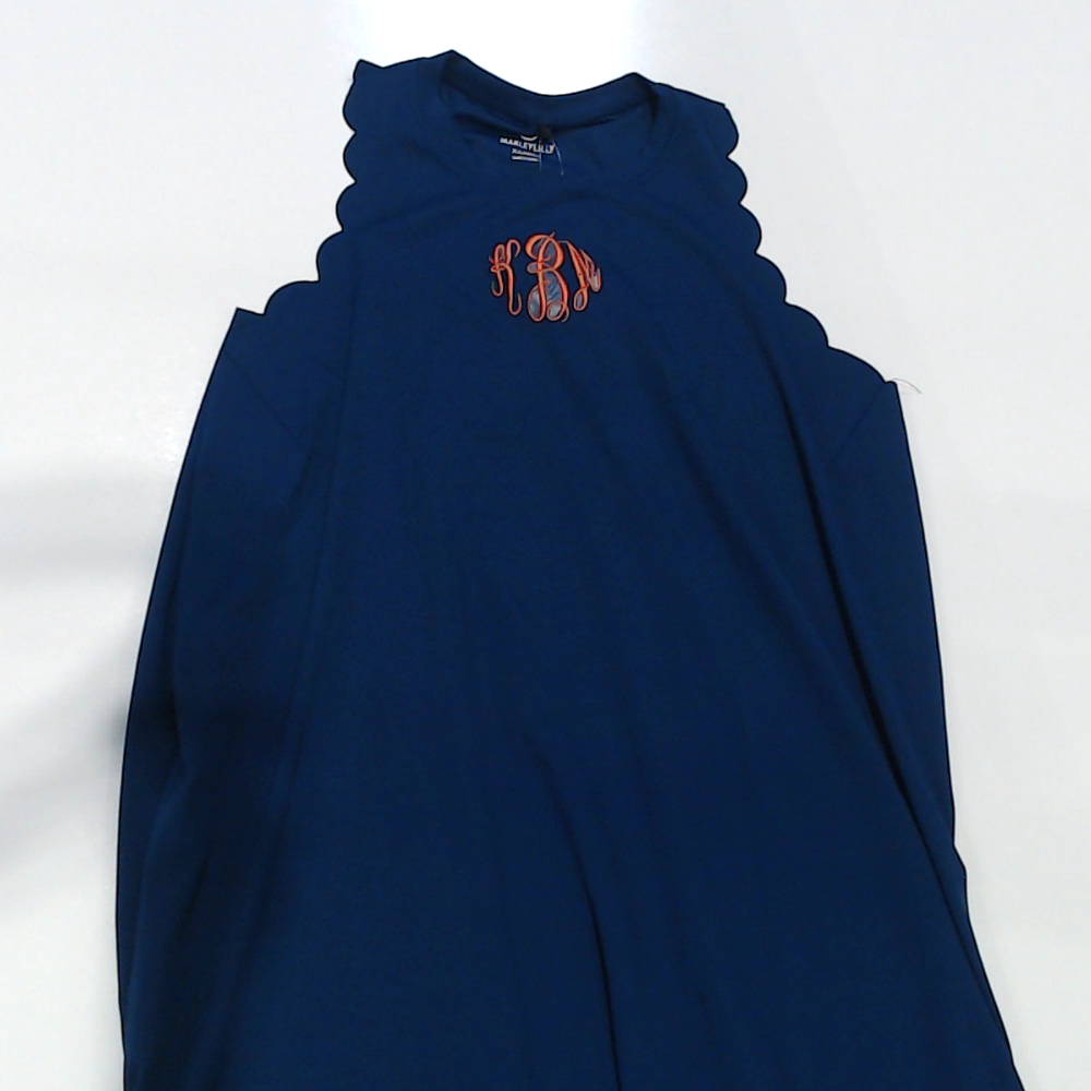 BLOOPER CLOTHING: Monogrammed Scalloped Exercise Dress