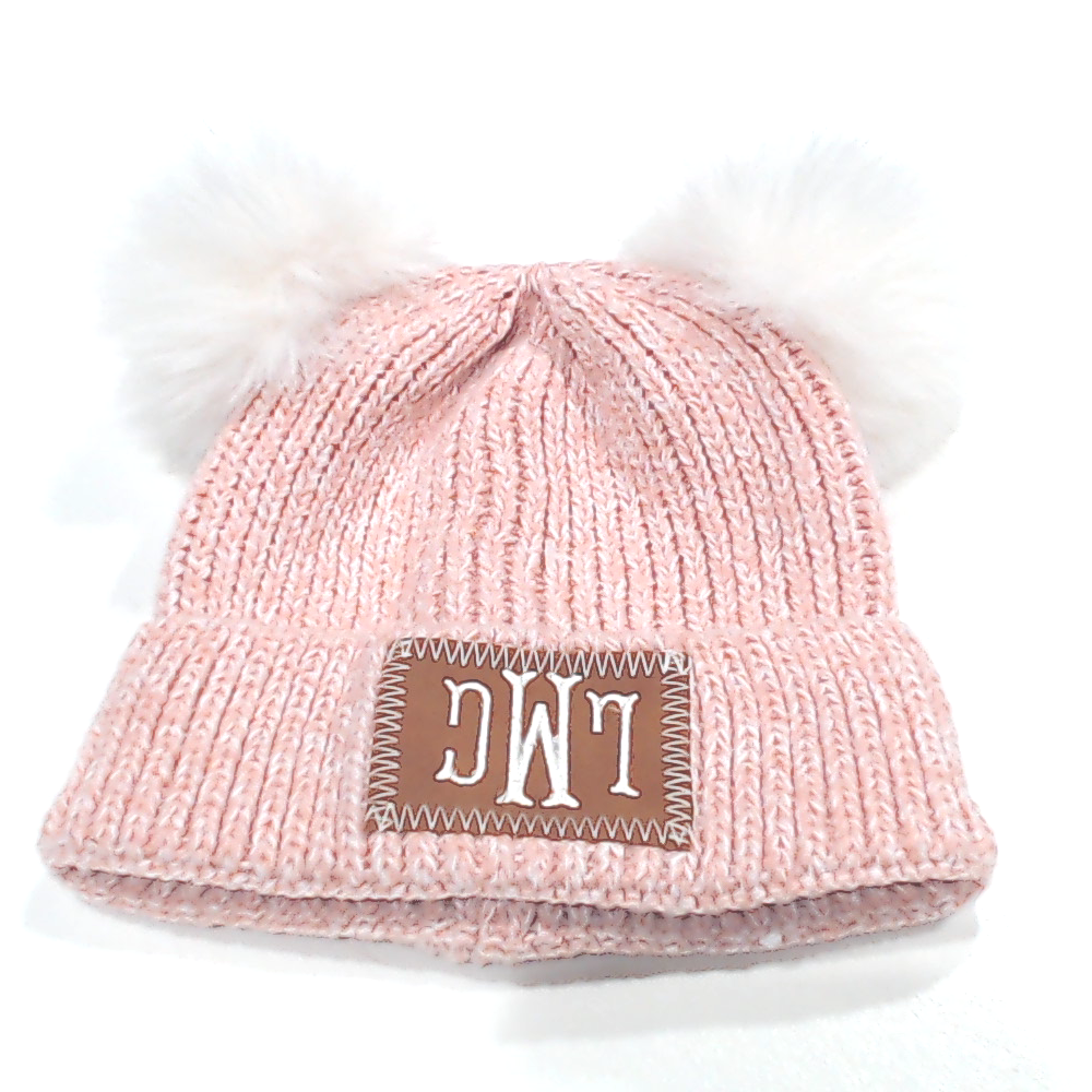 BLOOPER KIDS: Monogrammed Kids Pom Pom Beanie