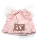 BLOOPER KIDS: Monogrammed Kids Pom Pom Beanie