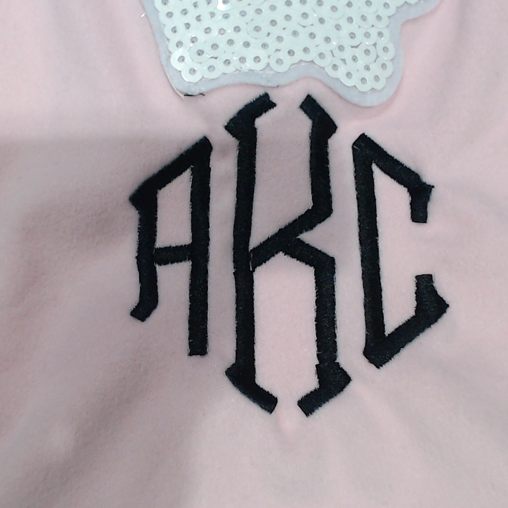 BLOOPER CLOTHING: Monogrammed Kids Sequin Ghost Sweatshirt