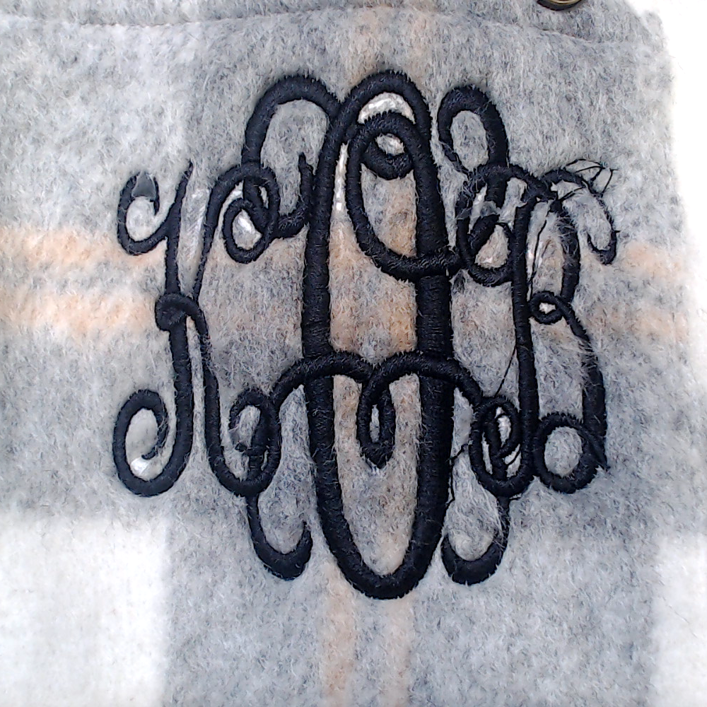 BLOOPER CLOTHING: Monogrammed Fuzzy Shacket