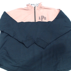 BLOOPER CLOTHING: Monogrammed Quarter Zip Sweatshirt