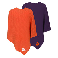 clemson ponchos in orange and purple