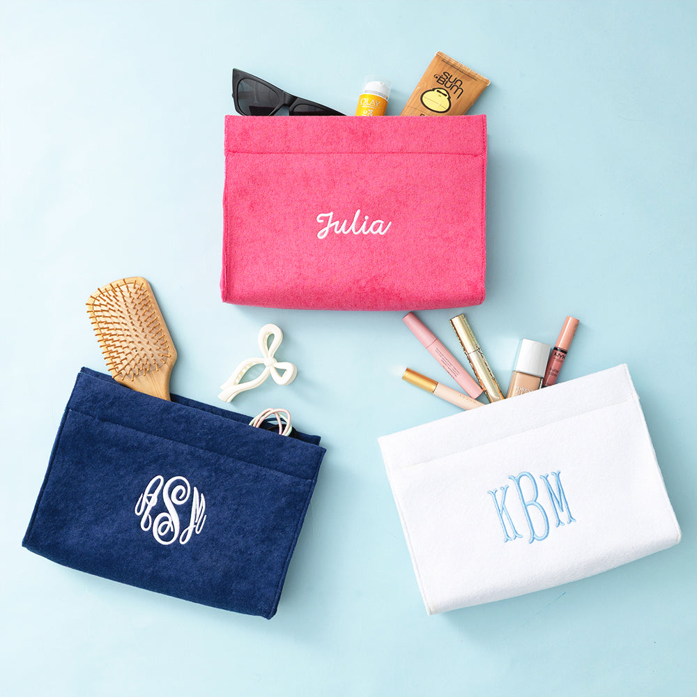 trio terry toiletry bag