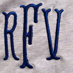 BLOOPER CLOTHING: Monogrammed Striped Sleeve Shirt