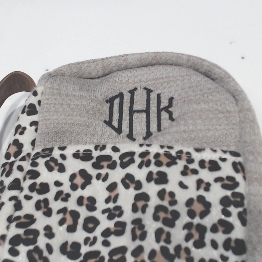 BLOOPER BAG: Monogrammed Leopard Bible Carrier