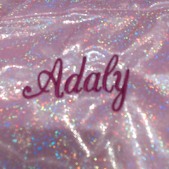 BLOOPER BAG: Monogrammed Shimmer Tote Bag