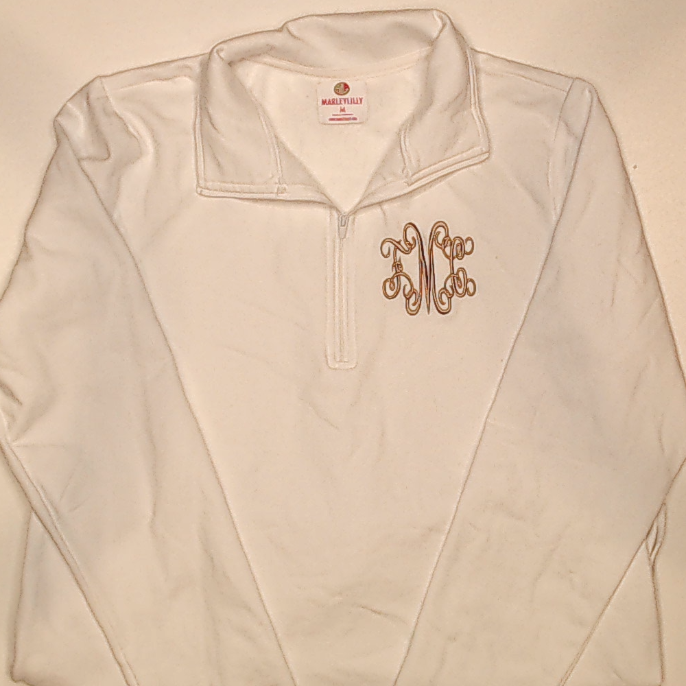 BLOOPER CLOTHING: Monogrammed Pullover Sweatshirt