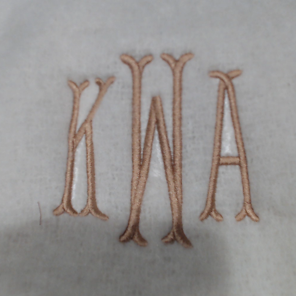 BLOOPER CLOTHING: Monogrammed Oversized Scarf