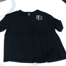 BLOOPER CLOTHING: Monogrammed Peplum Top