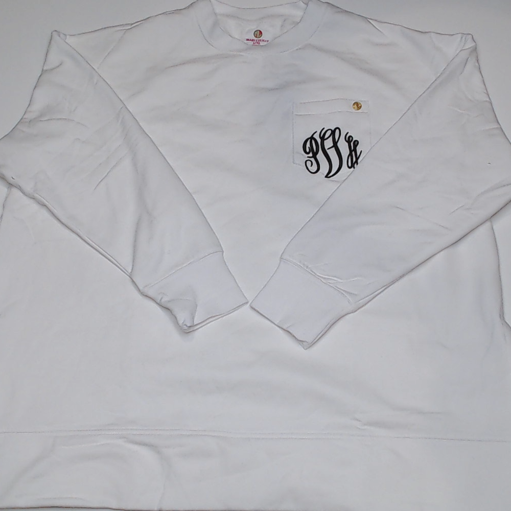 BLOOPER CLOTHING: Monogrammed Crewneck Sweatshirt