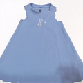 BLOOPER KIDS: Monogrammed Girls Scallop Dress
