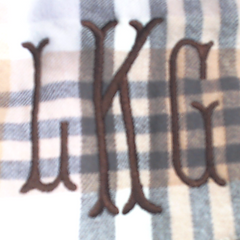 BLOOPER CLOTHING: Monogrammed Plaid Layering Tunic