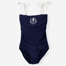 Monogrammed One Piece Bathing Suit | Navy