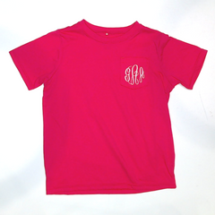 BLOOPER KIDS: Monogrammed Kids Short Sleeve Shirt