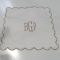 BLOOPER ACCESSORY: Monogrammed Scalloped Pillow Sham