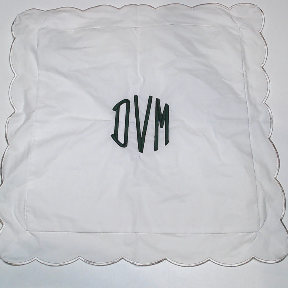 BLOOPER ACCESSORY: Monogrammed Pillow Sham