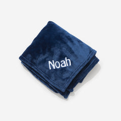 Monogrammed Baby Blanket in Navy