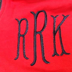 BLOOPER CLOTHING: Monogrammed Quarter Zip Sweatshirt