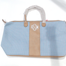 BLOOPER BAG: Monogrammed Seersucker Weekender - Promotional