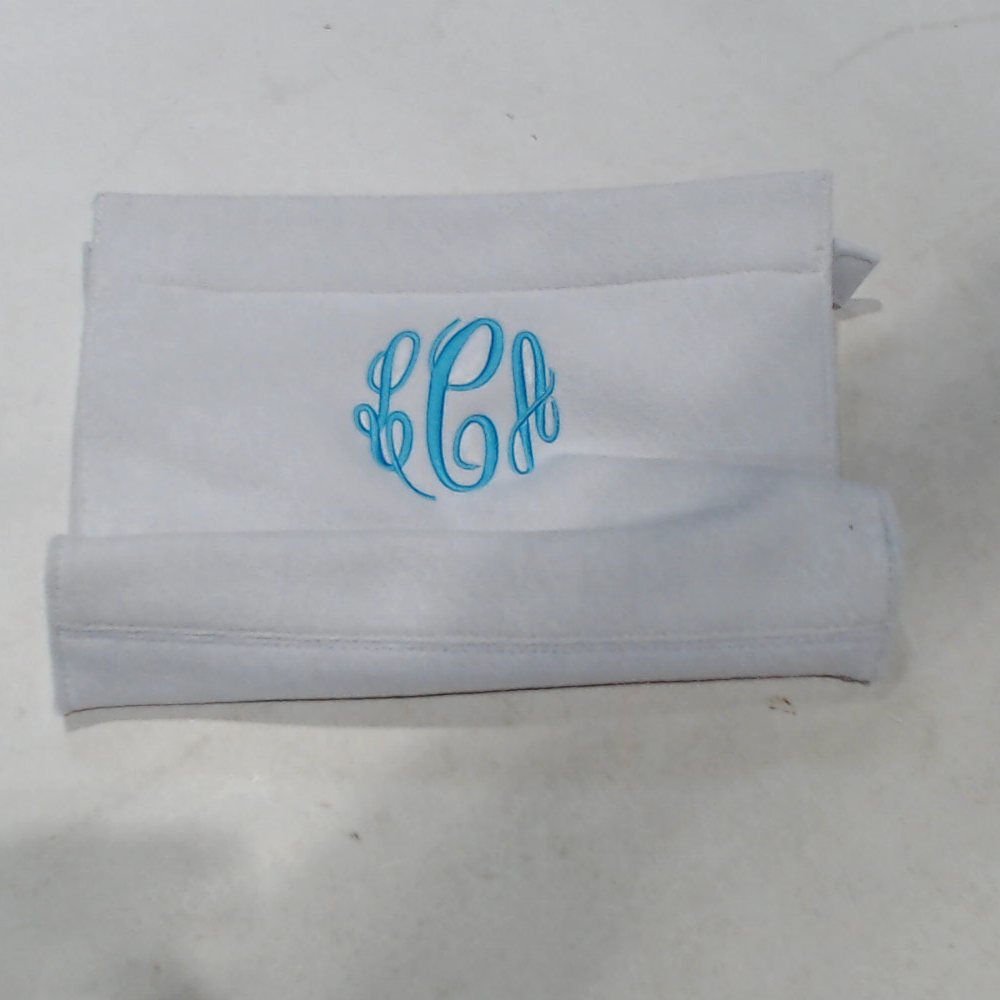 BLOOPER BAG: Monogrammed Terry Toiletry Bag