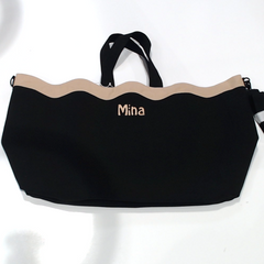 BLOOPER BAG: Monogrammed Wavy Top Weekender