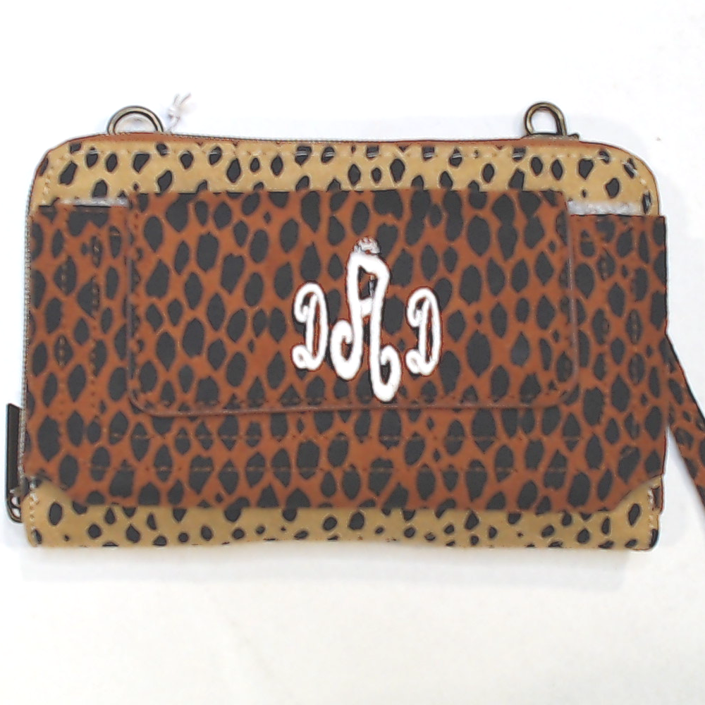 BLOOPER ACCESSORY: Monogrammed Phone Wallet Wristlet