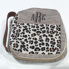 BLOOPER ACCESSORY: Monogrammed Leopard Bible Carrier