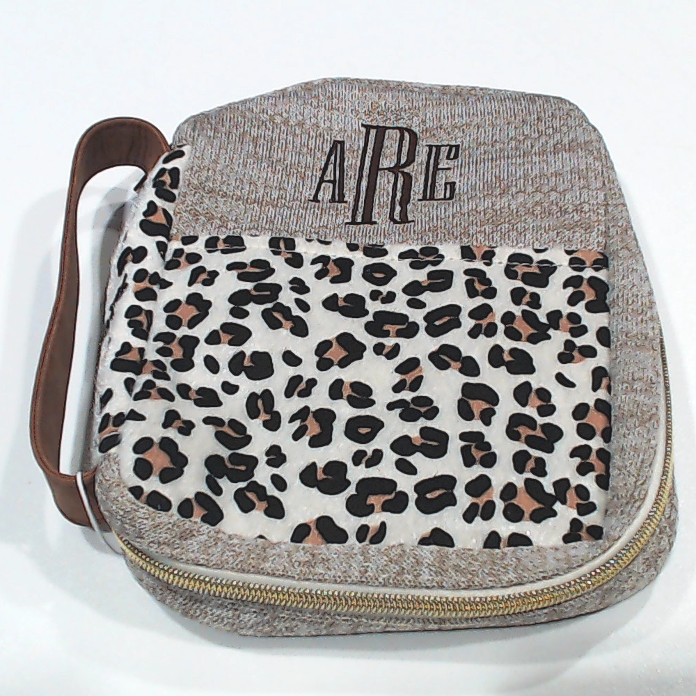 BLOOPER ACCESSORY: Monogrammed Leopard Bible Carrier