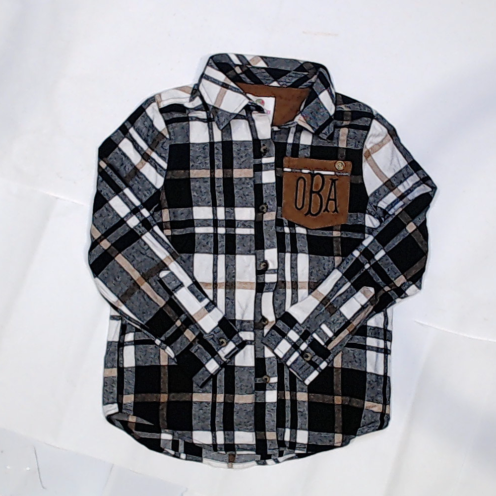 BLOOPER KIDS: Monogrammed Kids Plaid Layering Tunic