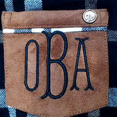 BLOOPER KIDS: Monogrammed Kids Plaid Layering Tunic