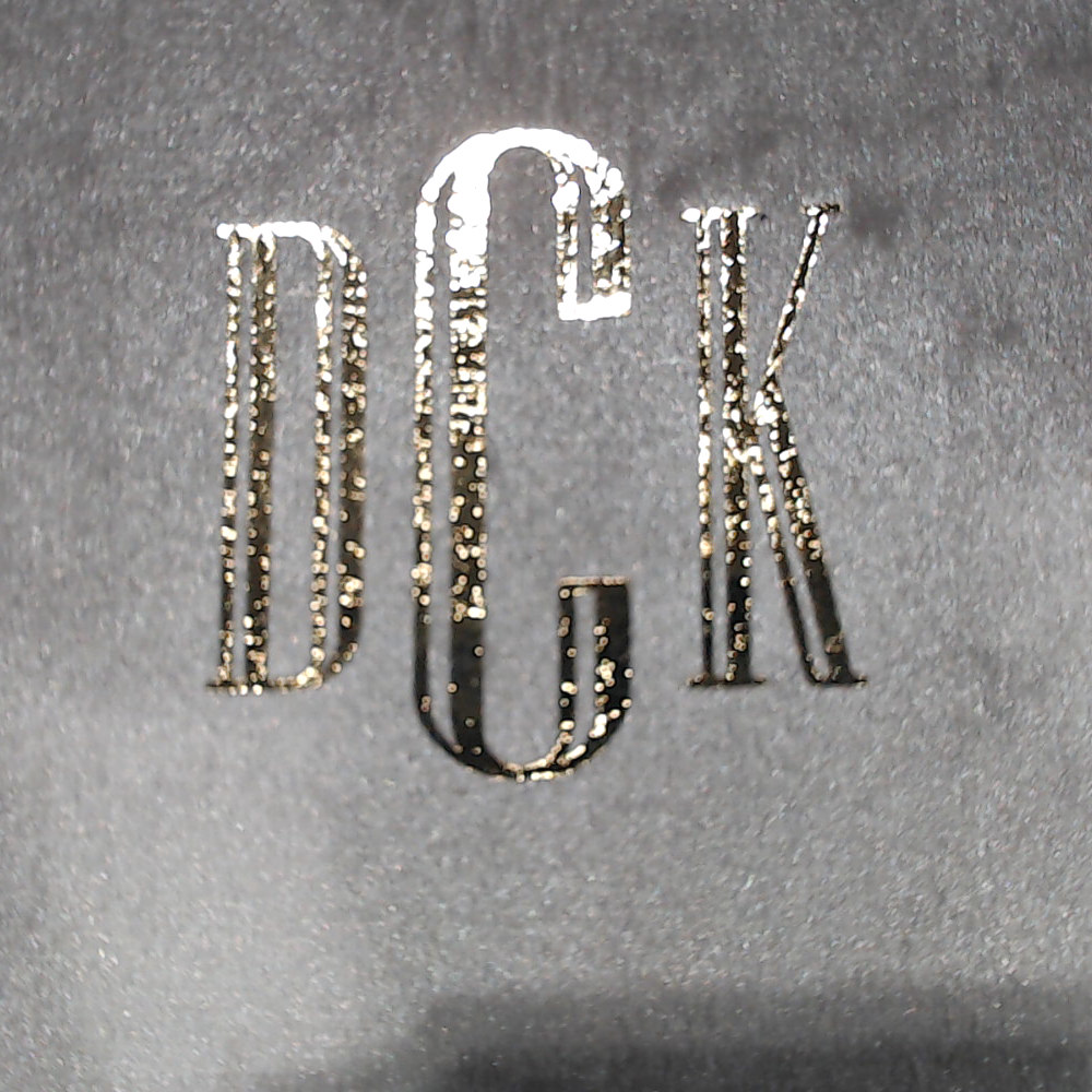 BLOOPER ACCESSORY: Monogrammed Velvet Travel Jewelry Case