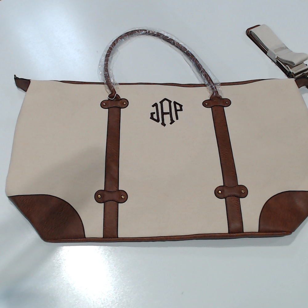 BLOOPER BAG: Monogrammed Vintage Weekender