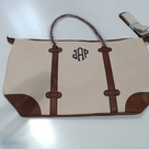 BLOOPER BAG: Monogrammed Vintage Weekender