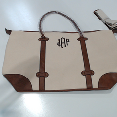BLOOPER BAG: Monogrammed Vintage Weekender