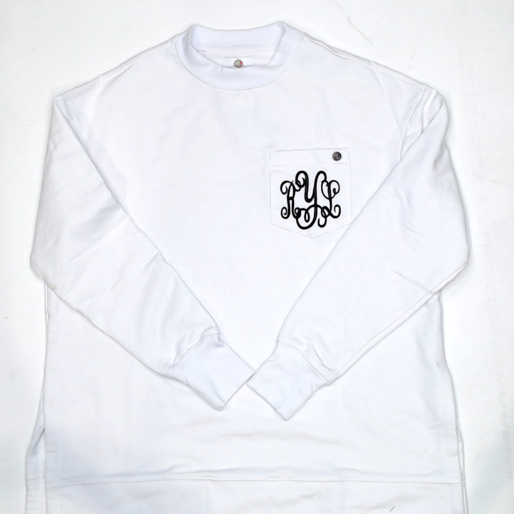 BLOOPER CLOTHING: Monogrammed Crewneck Sweatshirt
