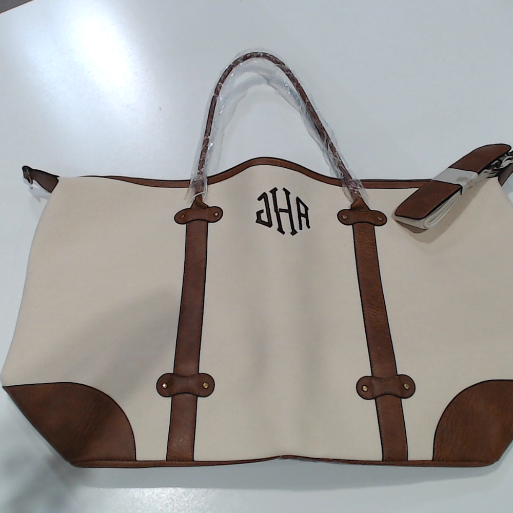 BLOOPER BAG: Monogrammed Vintage Weekender
