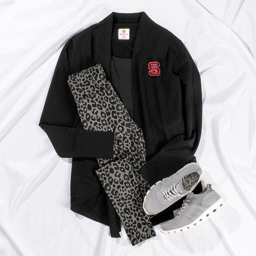 nc state wolfpack sweatshirt cardigan black
