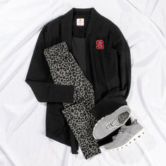 nc state wolfpack sweatshirt cardigan black