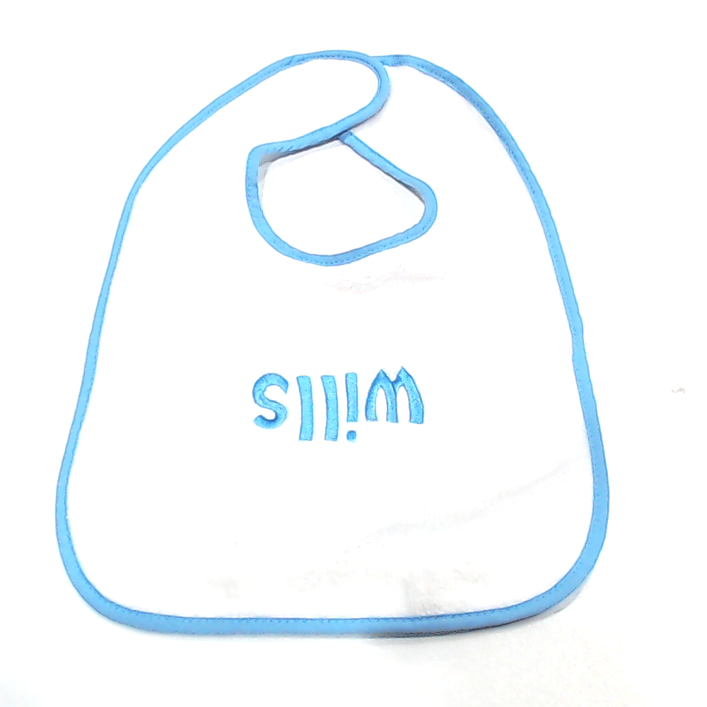 BLOOPER KIDS: Monogrammed Outline Baby Bib