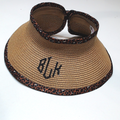 BLOOPER ACCESSORY: Monogrammed Packable Straw Visor