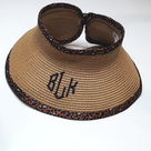 BLOOPER ACCESSORY: Monogrammed Packable Straw Visor