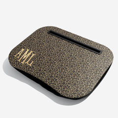 Monogrammed Lap Desk in Leopard