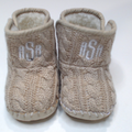 BLOOPER KIDS: Monogrammed Baby Booties