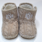 BLOOPER KIDS: Monogrammed Baby Booties