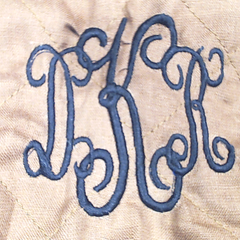 BLOOPER CLOTHING: Monogrammed Reversible Vest